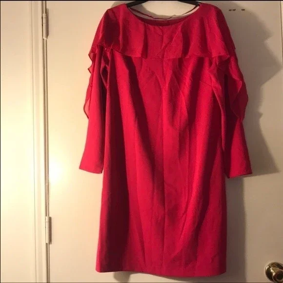 Roz & Ali | Dresses | Roz Ali Ruffle Trim Cape Dress Hot Pink Size 12 16 | Poshmark Roz & Ali | Dresses | Roz Ali Ruffle Trim Cape Dress Hot Pink Size 12 16 | Poshmark
